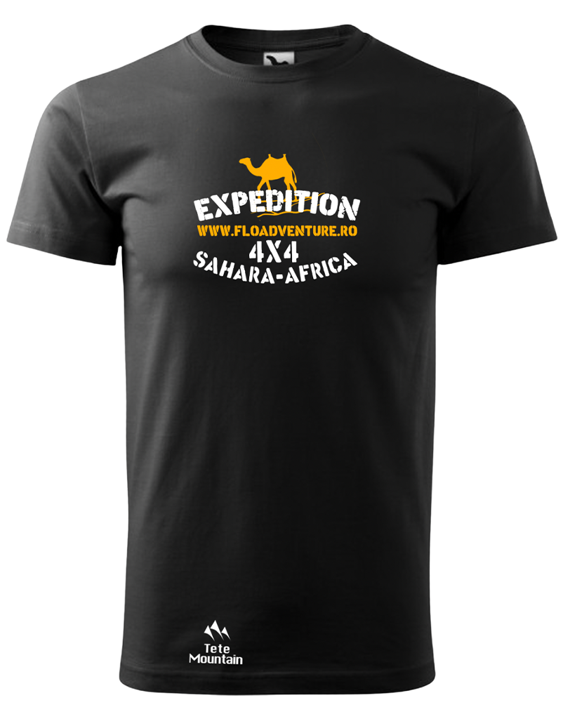 Tricou - Sahara Expedition - Negru