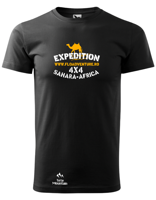 Tricou - Sahara Expedition - Negru