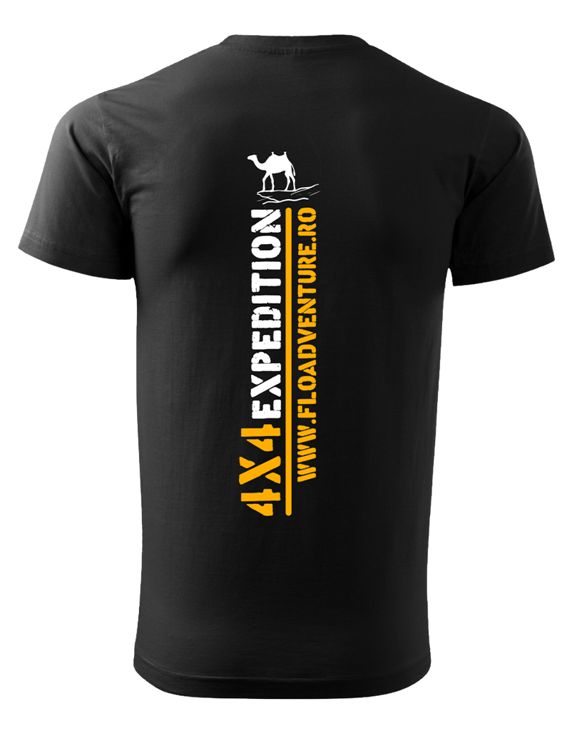 Tricou - Sahara Expedition - Negru