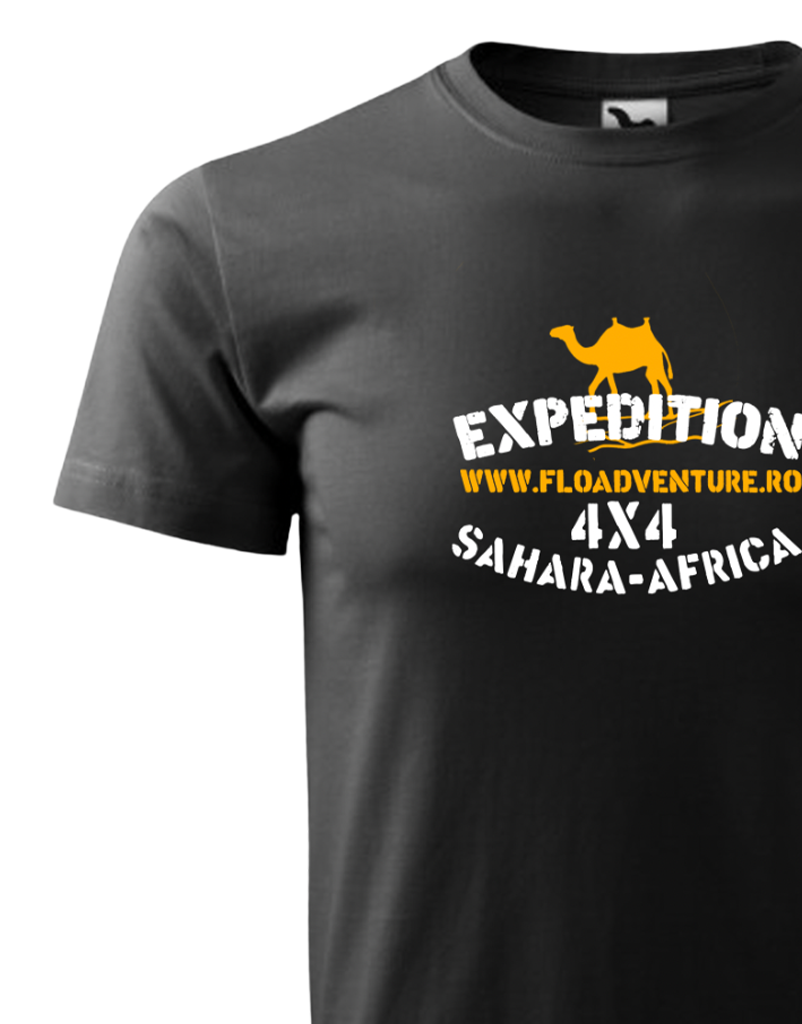 Tricou - Sahara Expedition - Negru