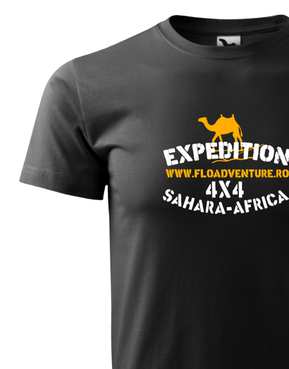 Tricou - Sahara Expedition - Negru