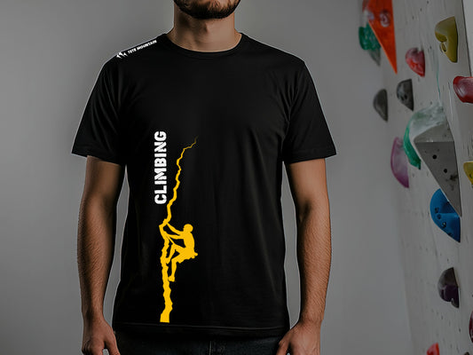 Tricou - Rock Climbing - Negru